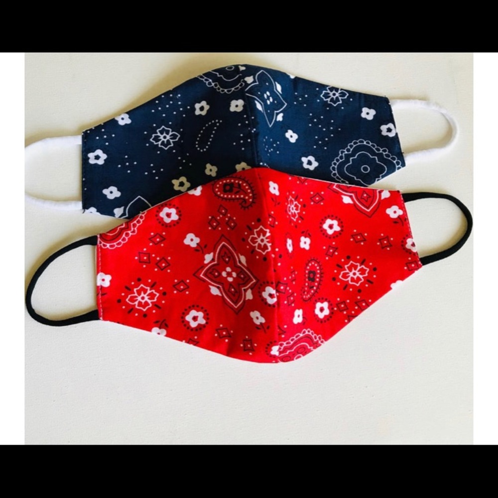 Red Bandana,Reusable Face Mask,
